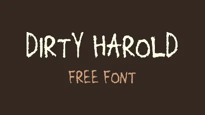 Dirty Harold font