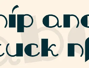 Nip And Tuck NF font