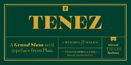 Tenez Family font