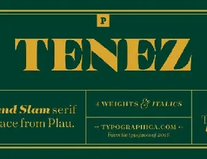 Tenez Family font