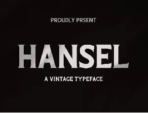 Hansel font