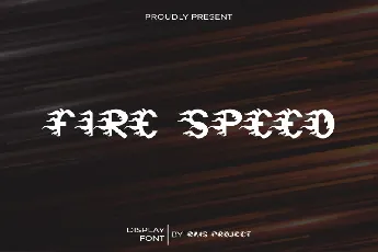 Fire Speed font