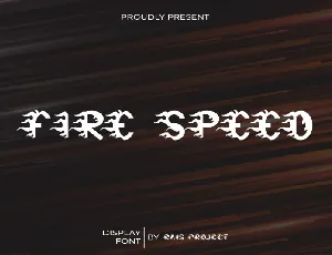 Fire Speed font