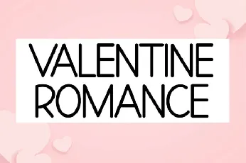 Valentine Romantic Typeface font