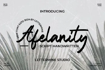 Afelanity font