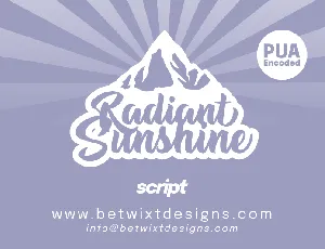 BTX Radiant Sunshine font