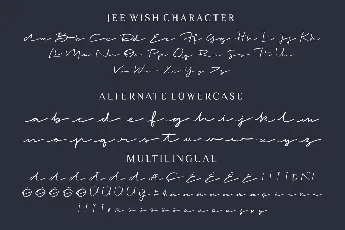 Jee Wish Demo Version font