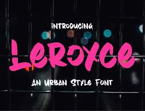 Leroyce font