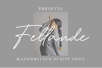 Fellande font