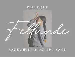 Fellande font