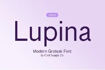 Lupina font