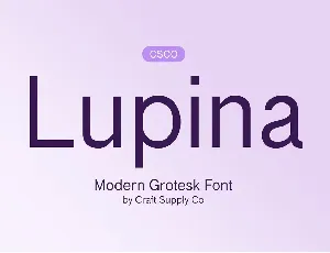 Lupina font