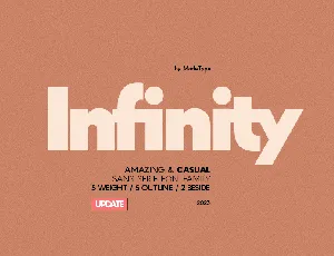 MADE INFINITY Personal Use font