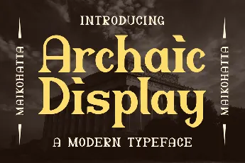 Archaic Display font