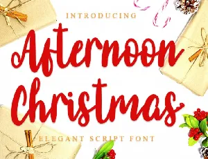 Afternoon Christmas Script font