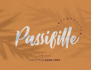 Passifille Bold Script font