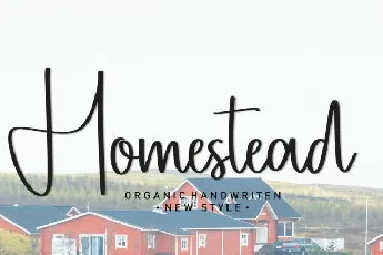 Homestead Script font