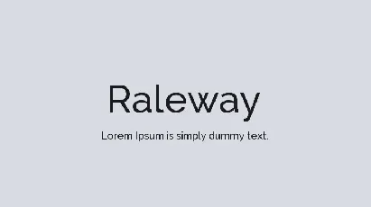 Raleway Family font