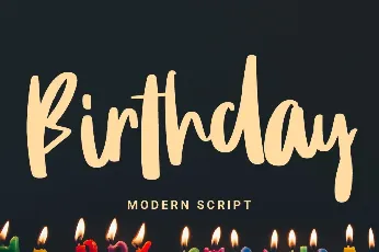 Birthday Personal Use font