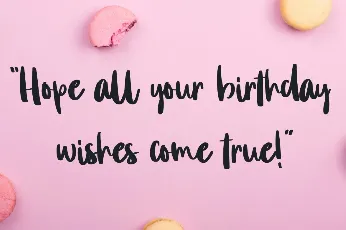 Birthday Personal Use font