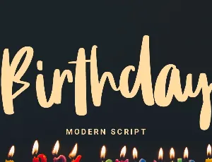 Birthday Personal Use font