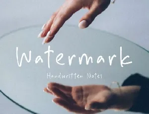 Watermark font