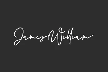 James William Demo font