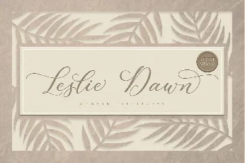 Leslie Dawn font