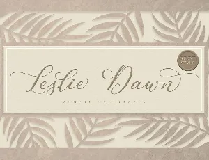 Leslie Dawn font