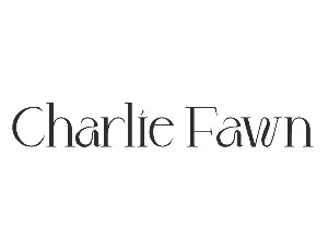 Charlie Fawn Demo font