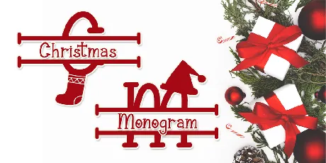 Christmas Surprise Monogram font