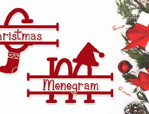 Christmas Surprise Monogram font