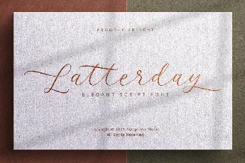 Latterday font