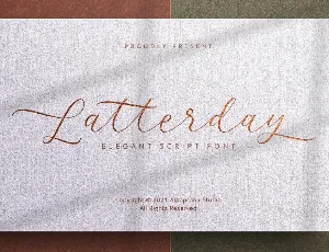 Latterday font