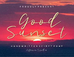 Good Sunset Demo Version font