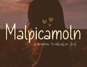 Malpicamoln font