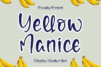 Yellow Manice font