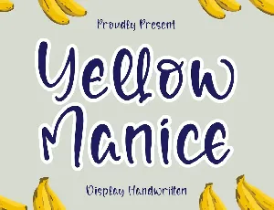 Yellow Manice font