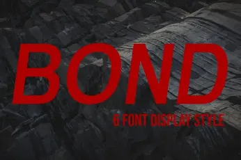 Bond Sans Serif font