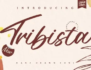 Tribista Handwritten font