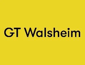 GT Walsheim font