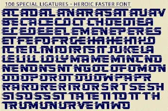 Heroic Faster font