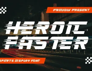 Heroic Faster font