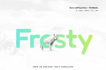 Frosty font