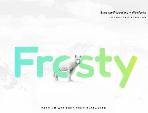 Frosty font