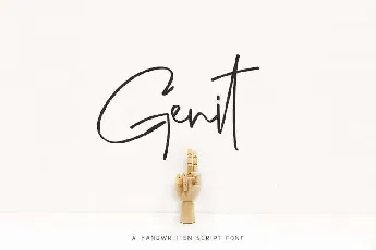 Genit Classy Handwritten font