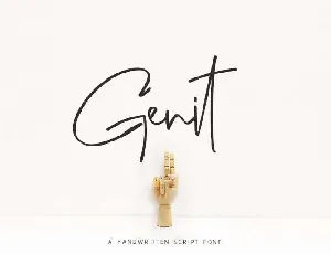 Genit Classy Handwritten font