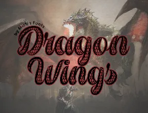 Dragon Wings font