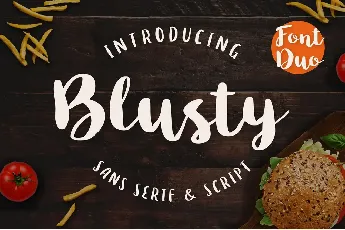 Blusty Sans font