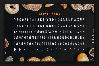 Blusty Sans font